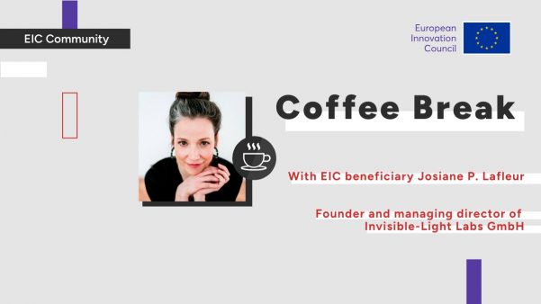 Josiane is a guest on the EIC Coffee Break feature which aims at giving a glimpse of the people behind EIC projects. 