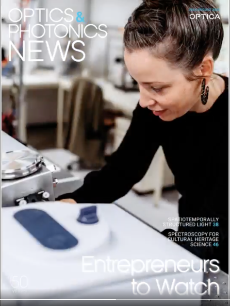 Josiane is profiled in the July/August 2025 issue of Optics & Photonics News, which featured the magazine’s biennial “10 Entrepreneurs to Watch.” In the profile, she talks about the Transition project and how EMILIE came to be.